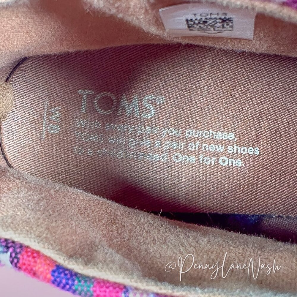 Toms Leila Suede Southwestern Ankle Boots Size 8 Textile Festival - Picture 8 of 8